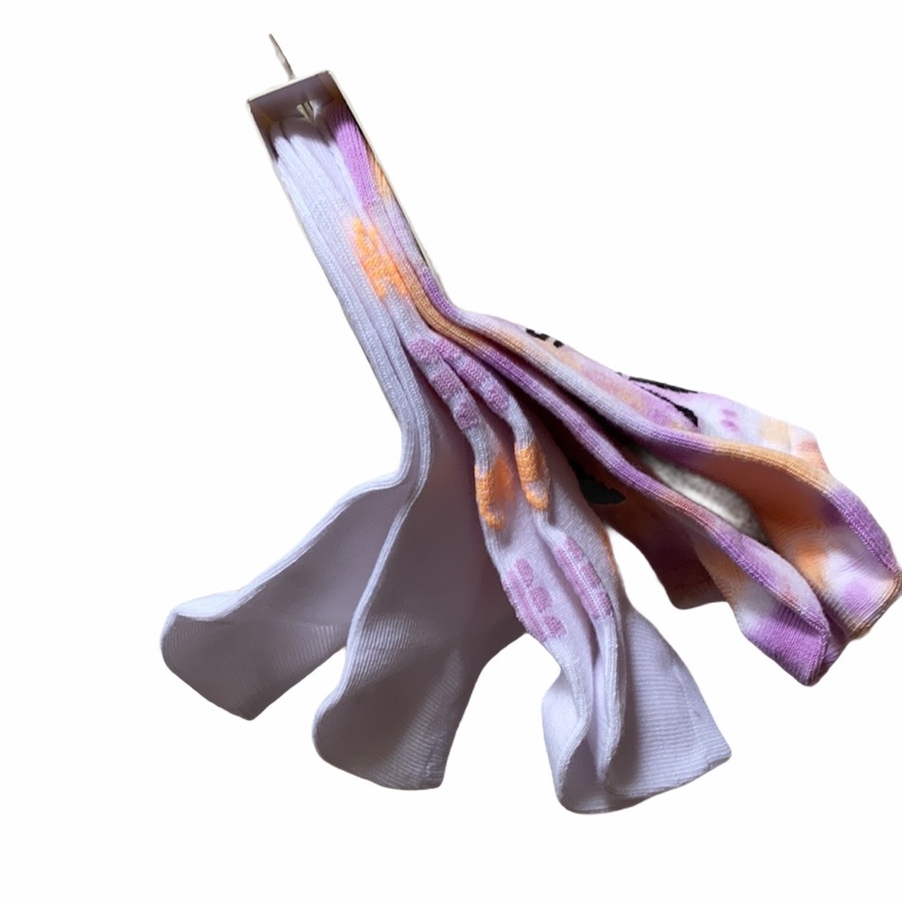 NEW Adidas color wash tie dye ankle socks - Picture 4 of 7
